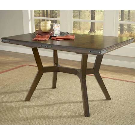 Rectangular Leg Extension Dining Table